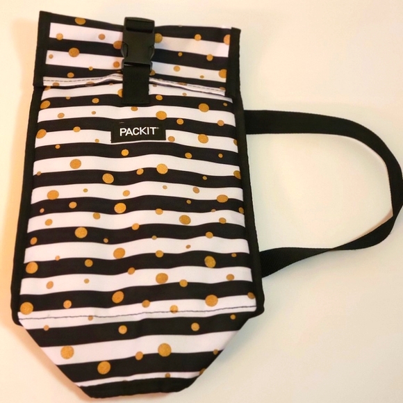 Packit Freezable Wine / Beverage Tote Bag in Celebration Dot Design - Picture 9 of 11